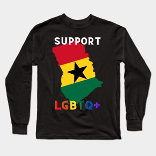 Support LGTBQ+ GHANA Long Sleeve T-Shirt